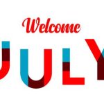 welcome july vector template design illustration